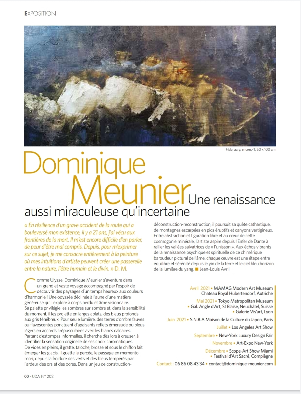 article Univers des Arts